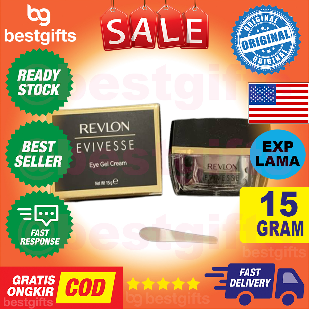 REVLON EVIVESSE EYE CREAM GEL JEL KRIM MATA MENCEGAH PENUAAN 15 GRAM