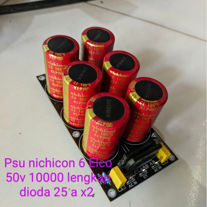 psu 6 Elco nichicon 10000uf 50 v
