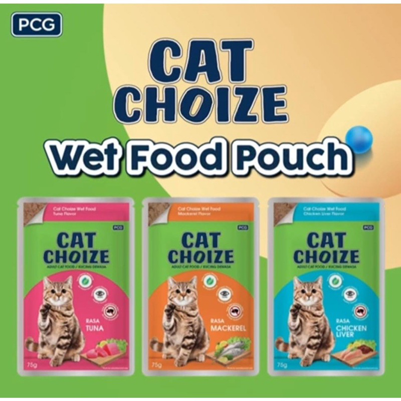 Cat choize pouch adult perSACHET 75gr - catchoize makanan basah kucing wet cat food