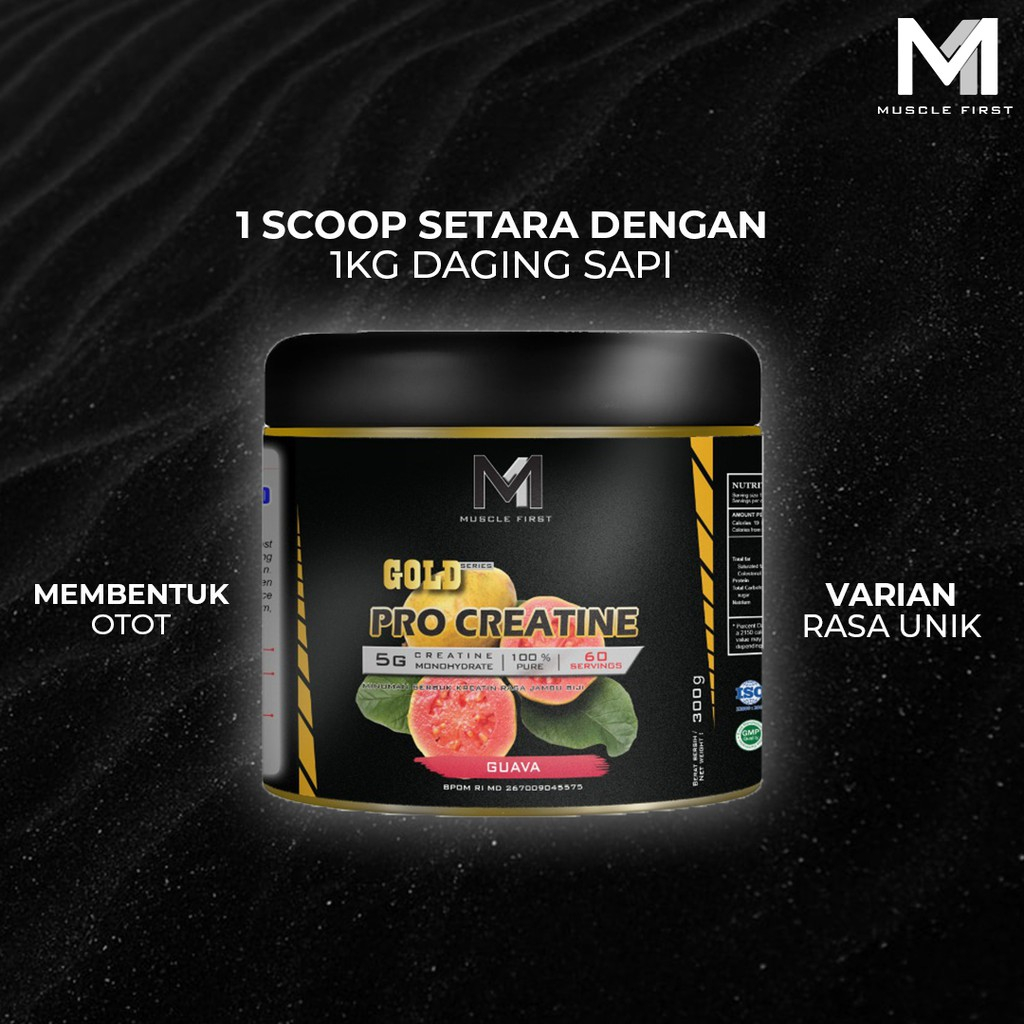 Muscle First M1 Pro Gainer 2 lbs + Pro Creatine 300 gram Paket Bulking Penambah Berat Badan Massa Otot