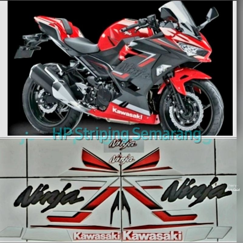 Striping New Ninja 250 Fi Th 2019 Merah