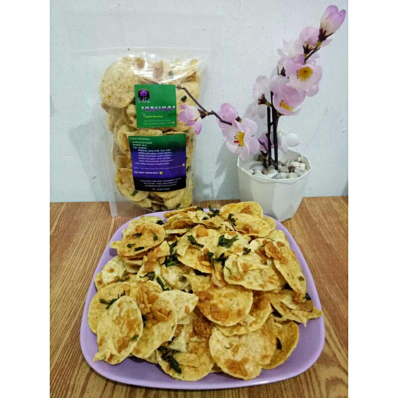 

KERUPUK SINGKONG (KESING) RASA AYAM BAWNAG, ENAK GURIH RENYAH NAGIH