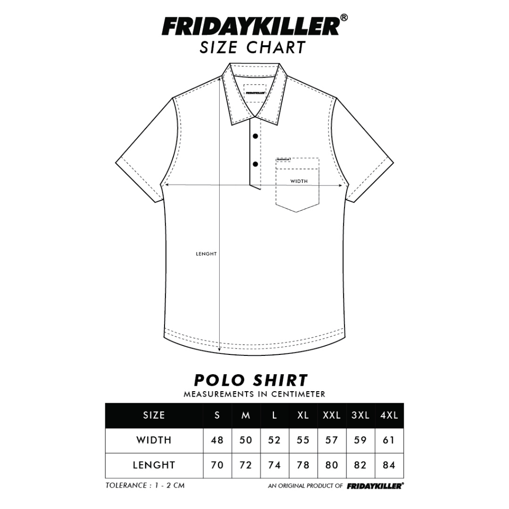 KAOS POLO FRIDAY KILLER | LEXICO BLACK RED