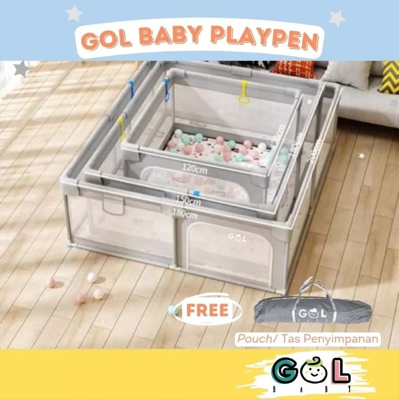GOL BABY Playfence pagar bermain anak anak preloved