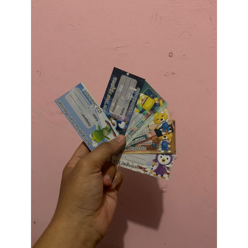 

Stiker Buku Sekolah