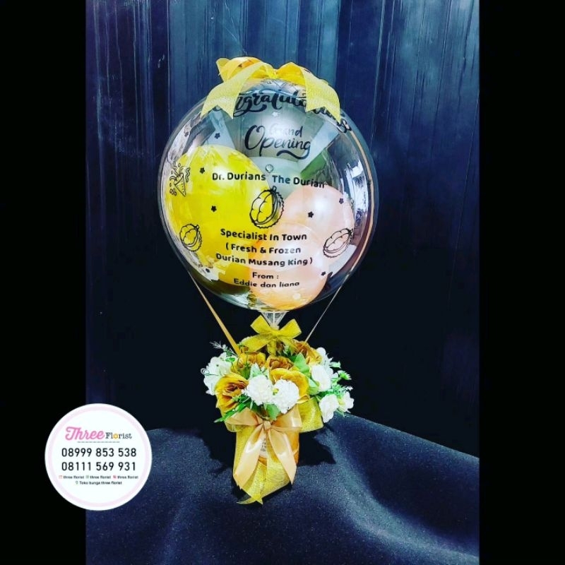 bloom box balon / hadiah ucapan selamat / box bunga balon / balon bunga ucapan / box balon ucapan se