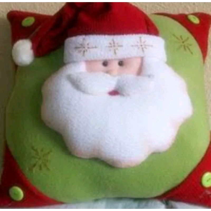 Sarung bantal cover bantal sofa kursi santa clause