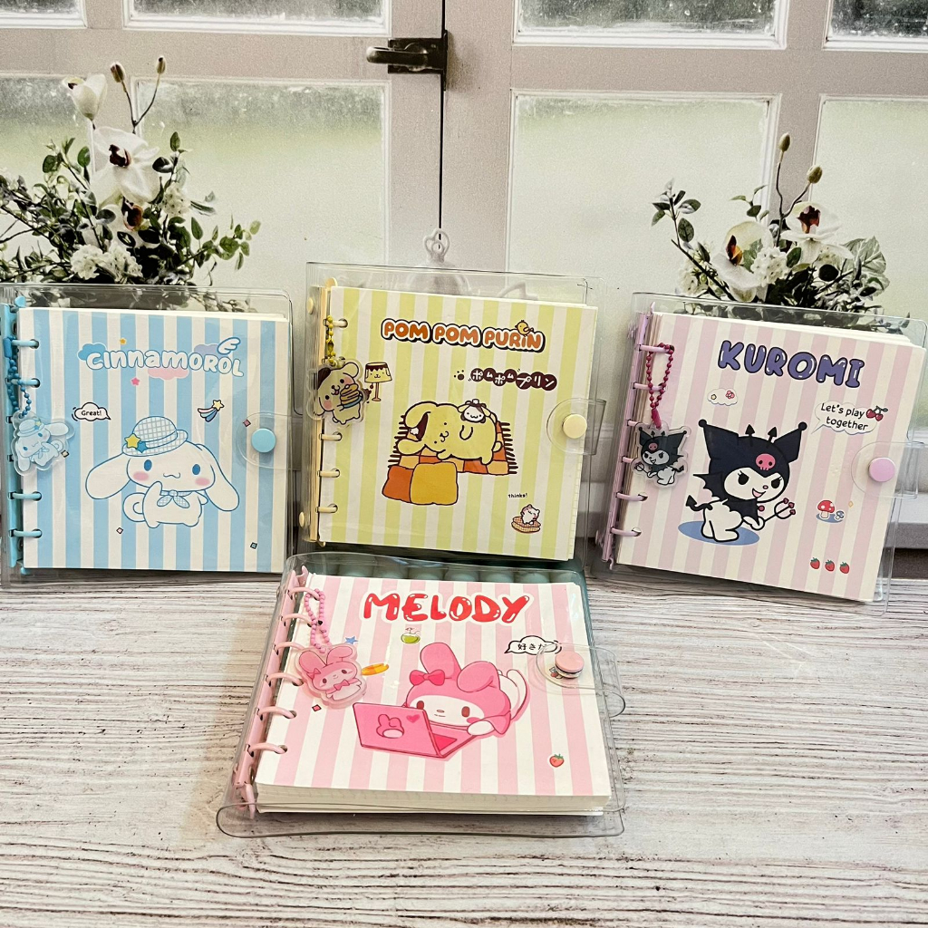 

BUKU BINDER SANRIO UKURAN 10 X 10 Cm karakter sanrio buku fancy lucu imut bisa COD import kebutuhan anak sekolah termurah