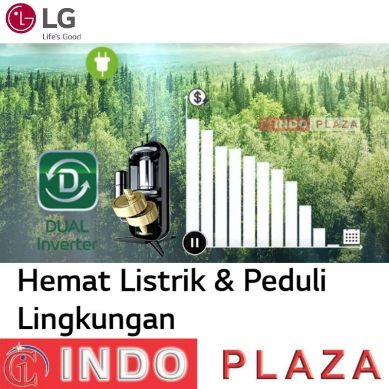 AC LG 1 PK dual inverter T09EV5 AUTO CLEANING