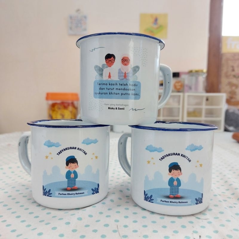 SOUVENIR GELAS/MUG CUSTOM KHITAN/SUNATAN