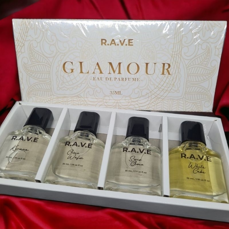 Parfum RAVE Glamour Paket Istimewa isi 4 pcs