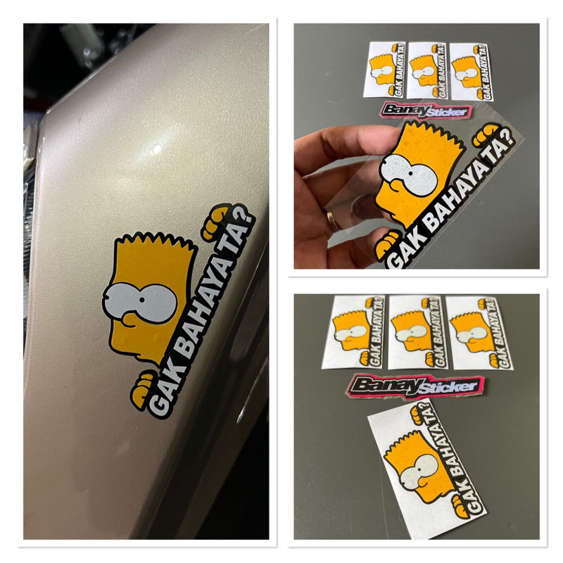 Stiker Sticker GAK BAHAYA TA cutting