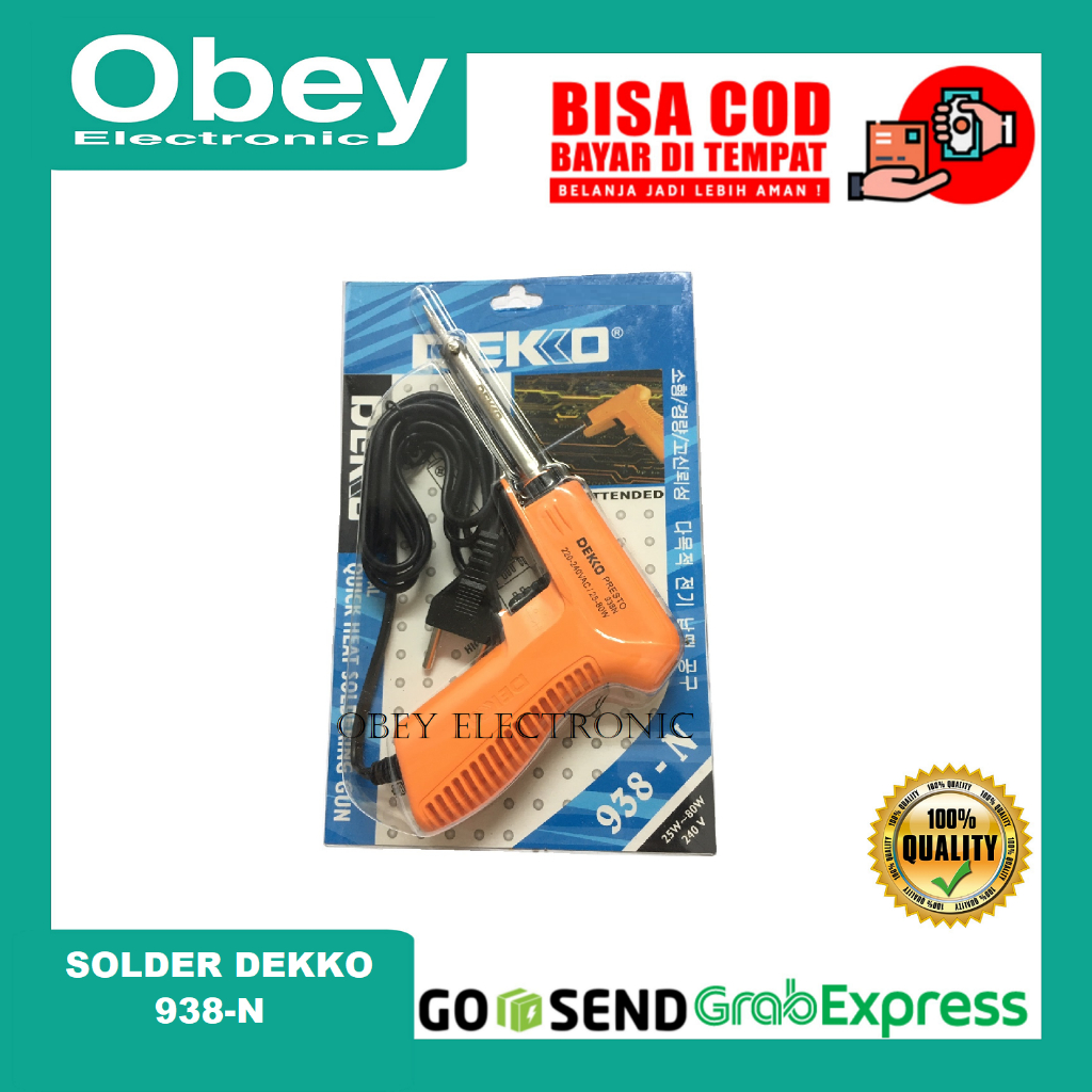 Solder Tembak Dekko 938N 25-80 Watt ORIGINAL Korea