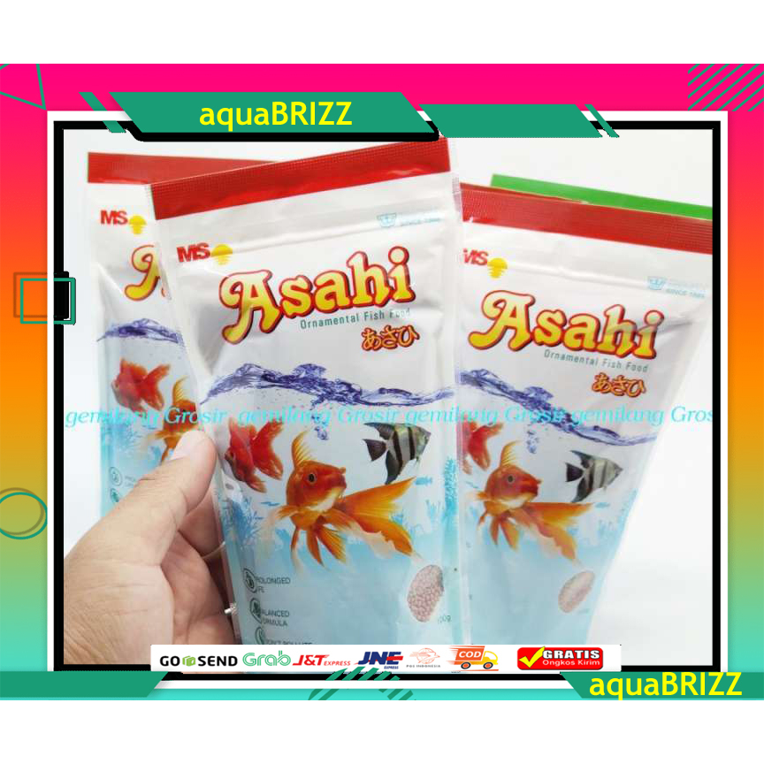 Makanan Ikan Asahi 100 Gram Pelet Ikan Hias Kecil Asahi 100 Gram, pelet ikan hias kecil cocok untuk beraneka ragam ikan hias kecil