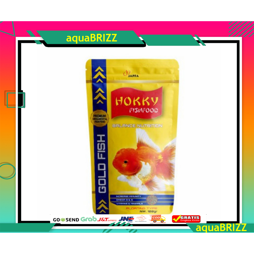 HOKKY FISHFOOD GOLDFISH 100 GRAM pakan makanan pelet ikan hias koki koi floating MAS KOKI