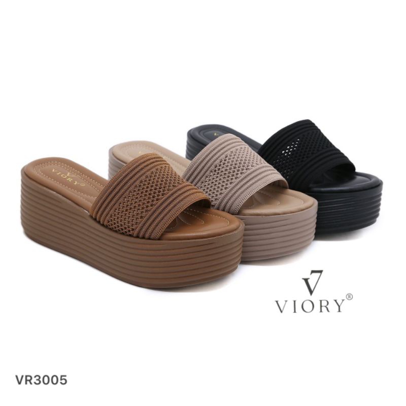 VIORY Wedges Sandals Slip Shoes #VR3005 ORIGINAL