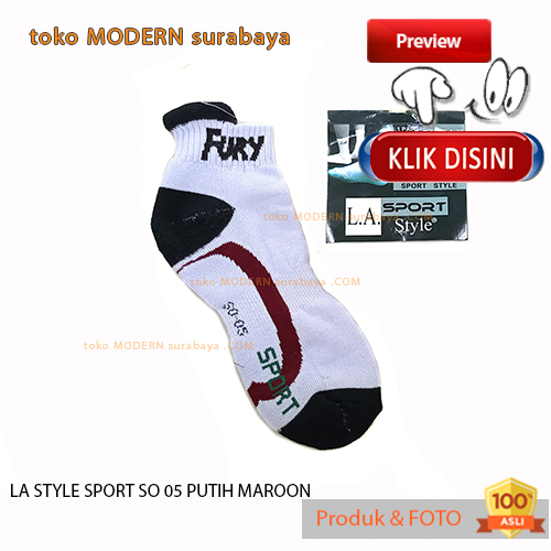 Kaos kaki pendek mata kaki tebal LA STYLE SPORT SO 05