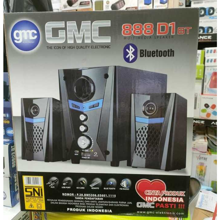 SPEAKER BLUETOOTH GMC 888D1 BT