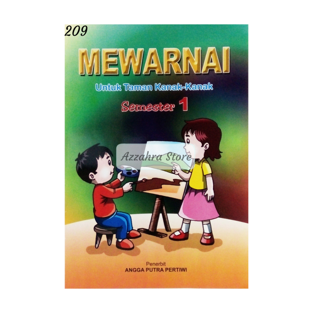 Buku LKS Kegiatan Aktivitas Anak TK Paud SD Mewarnai Smt 1 Bintang Pendidikan Angga Putra Pertiwi