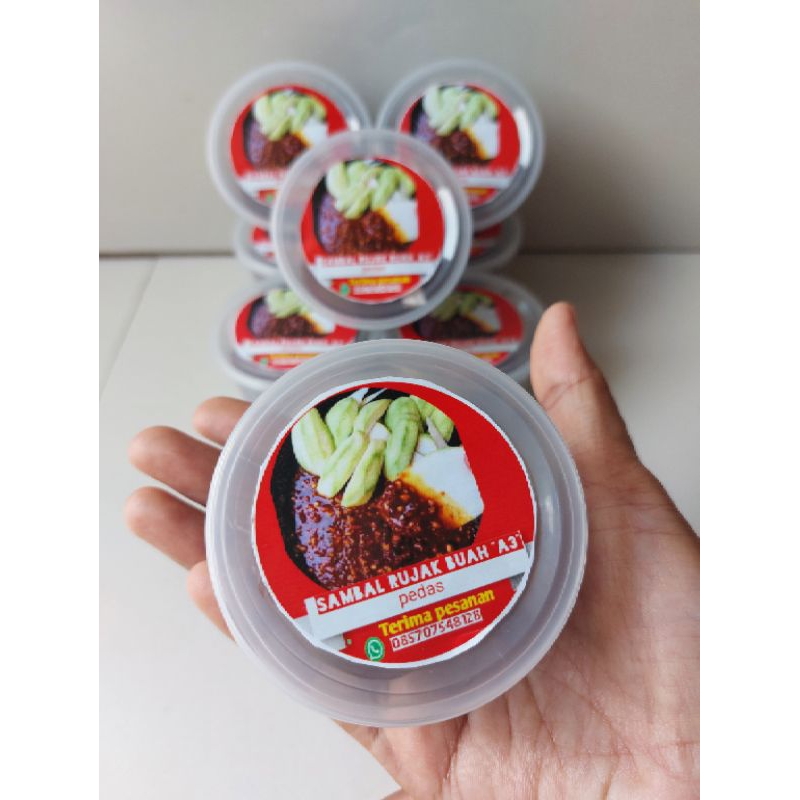 

sambal bumbu rujak buah "A3" 100g/rujak buah/sambal rujak/Rujak viral/rujak seger/rujak pedes/bumbu rujak tinggal makan.