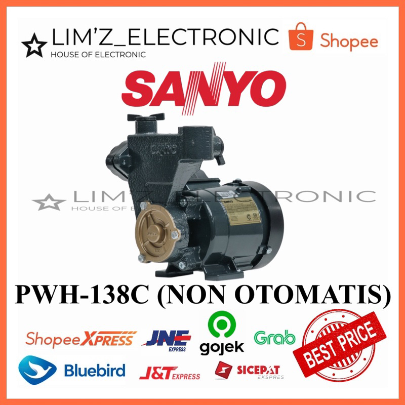 [MEDAN] POMPA AIR PWH-138 NON.AUTO SANYO