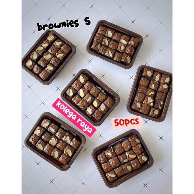 Mika Kue Brownies Mika Nasi Uk S 50PCS Ready Warna PINK dan COKLAT