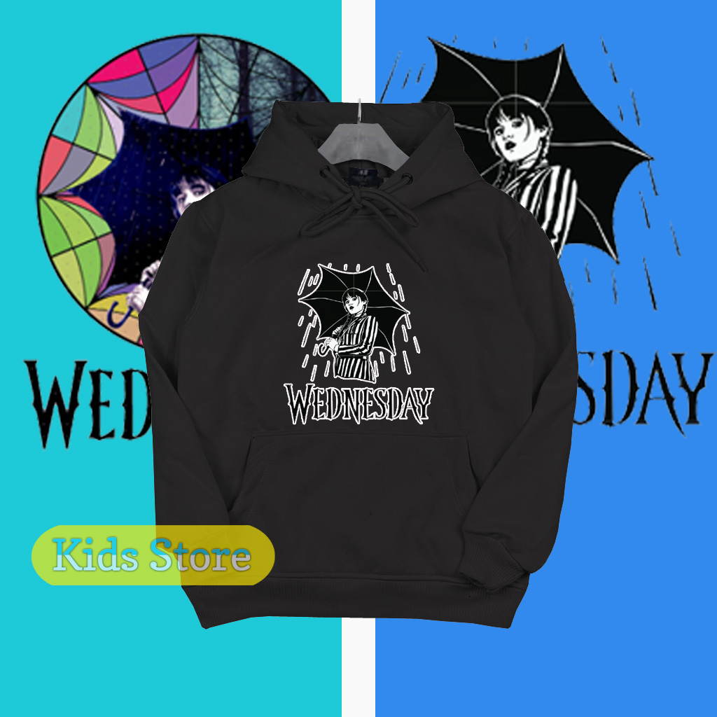Jaket Anak Scared Wednesday Sweater Hoodie Anak Scared Wednesday - KIdsstore
