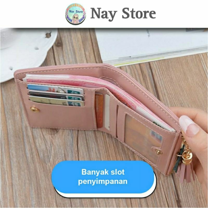 DOMPET LIPAT GRADASI 3 WARNA | DOMPET WANITA | DOMPET CEWEK