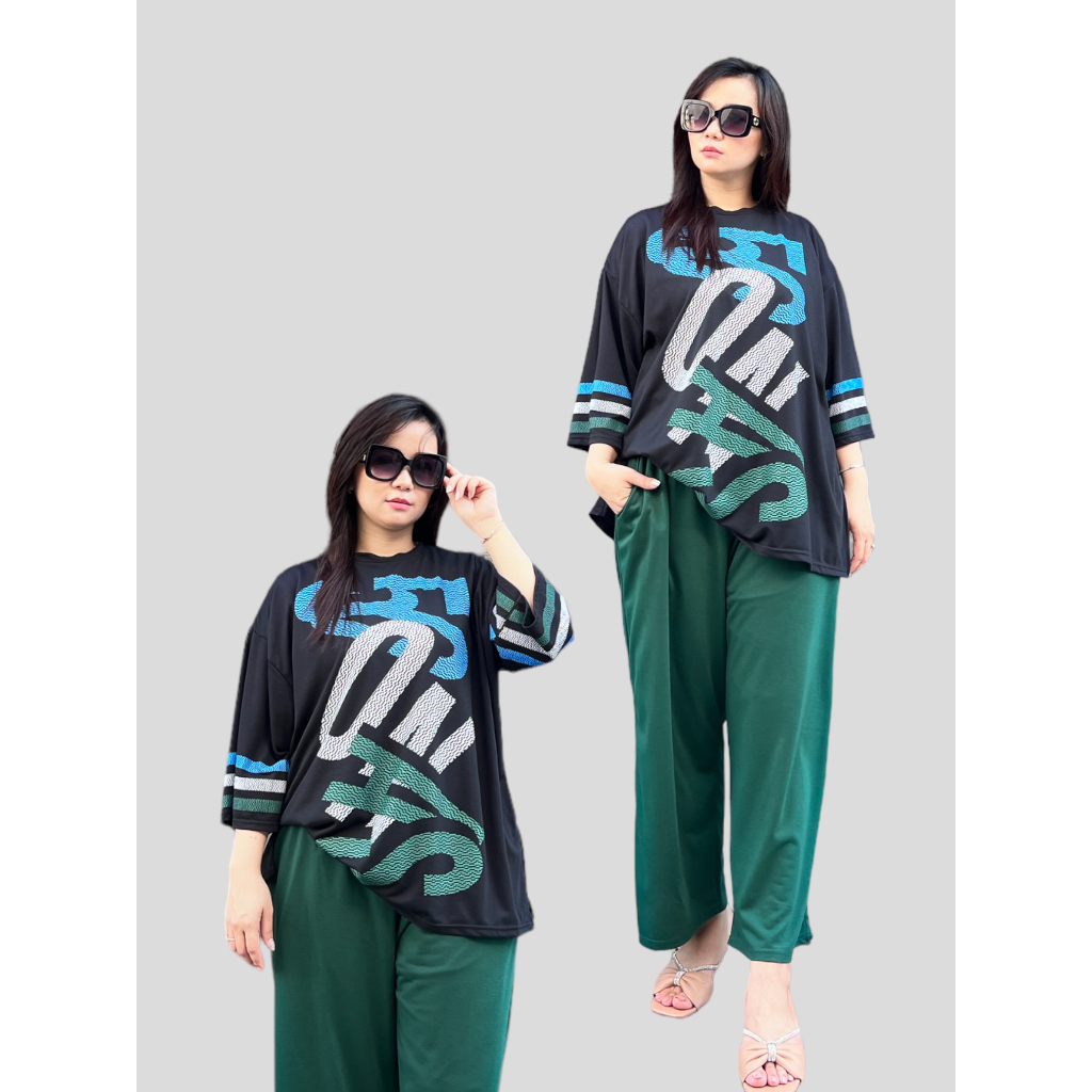 GR Setelan Jumbo Wanita LD135 Oneset Oversize Modern Sr1559