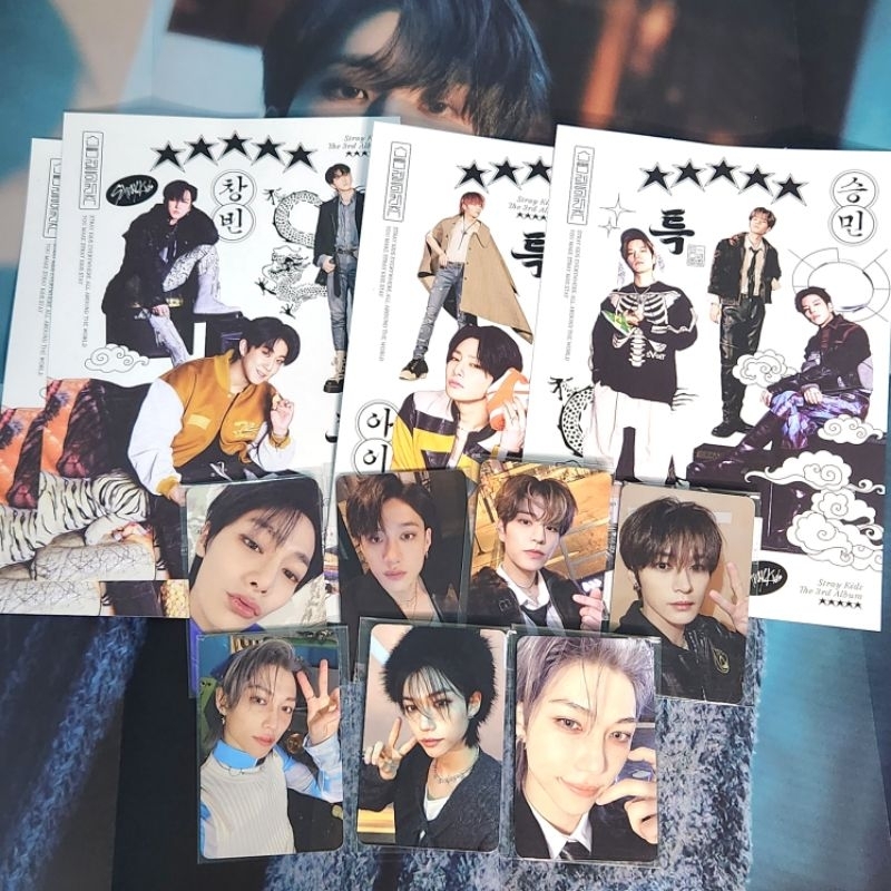 STRAY KIDS Photocard / Mini Photobook / Folded Poster / Postcard / Double side [DS] PC - Official fr