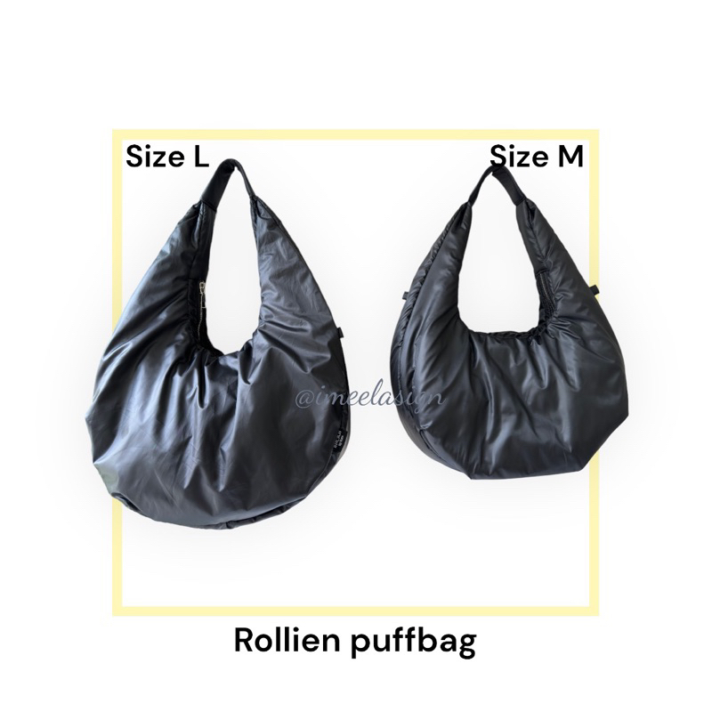 Rollien Puffbag Tas Puffy bag Korea Puffer Tote Bag Slingbag Boho Slempang Wanita Size M