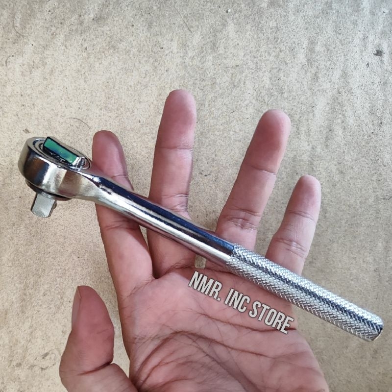 Gagang Ratchet 3/8 inch Basic, Mata Kunci Shock, Stang Sok Sock Socket, Handle Rachet.