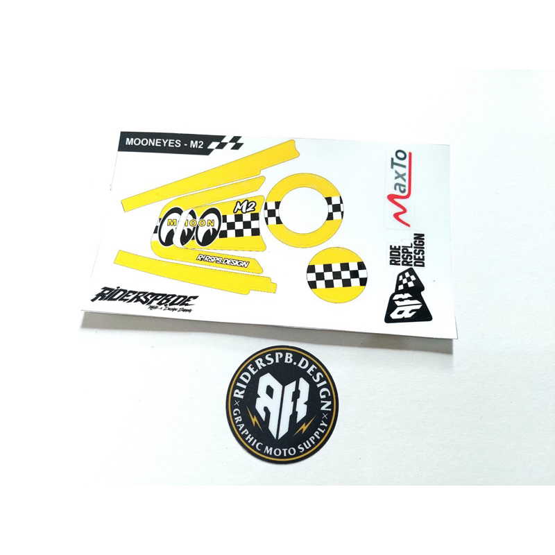 MOONEYES M2 - STICKER DECAL SKINCOVER GARSKIN INTERCOM MAXTO M2