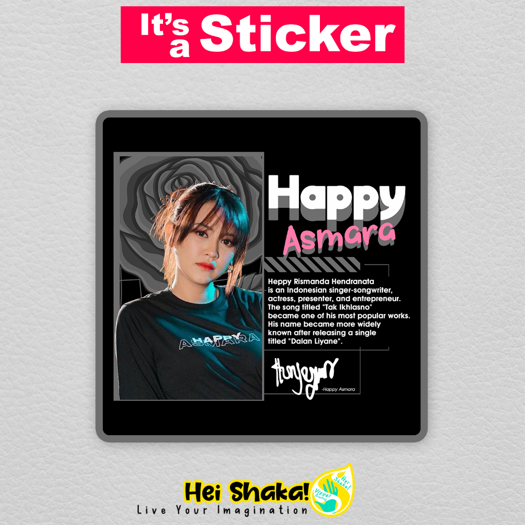 

Heishaka Stiker Happy Asmara Sticker Vinyl Anti Air