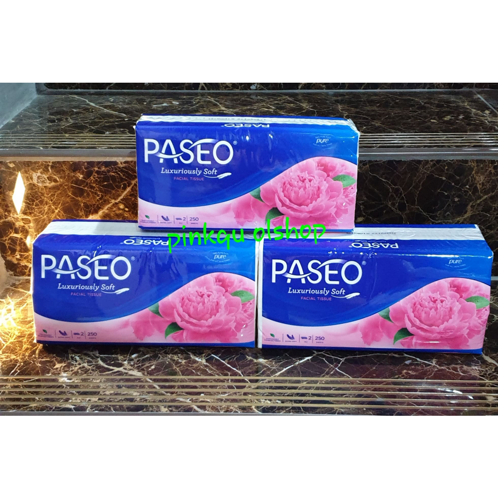 Tissue paseo Luxury elegant 250 sheet 2 ply