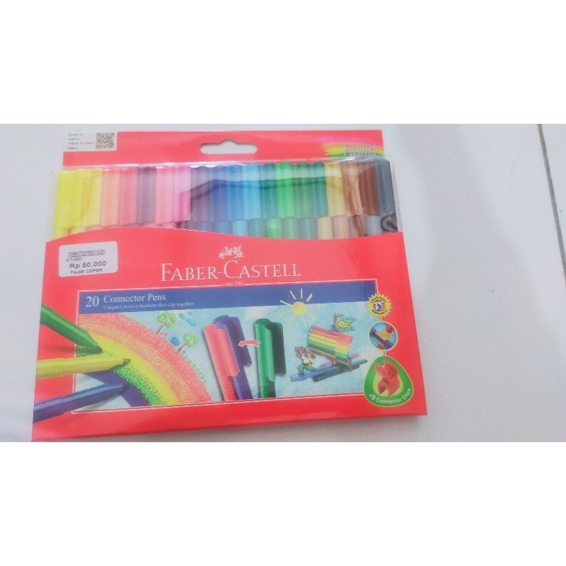 

Faber Castell Connector Pen/Spidol Warna/Color Marker 20 Warna (SET)