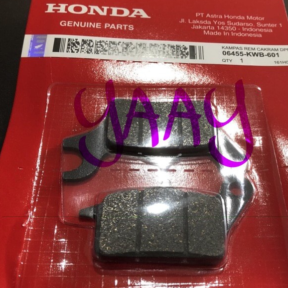 KWB DISPAD DEPAN KAMPAS BLADE REVO ABSOLUTE SUPRA X 125 FI F1 HELM-IN