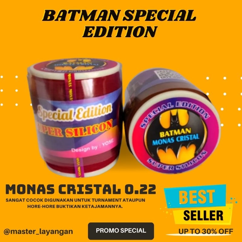 Gelasan BATMAN MONAS LIMITED SUPER QUALITY 0.22 SUPER SILICONE - Tekstur Tajam Dan Gahar - Panjang 2