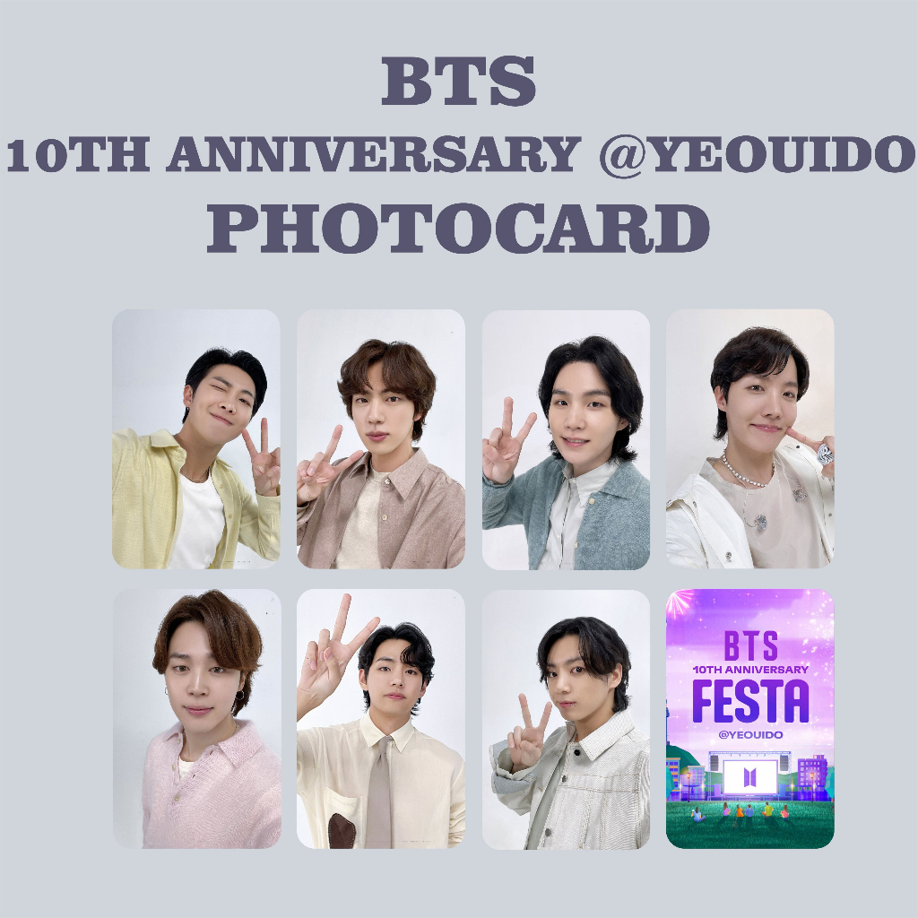 PHOTOCARD BTS 10TH ANNIVERSARY AT YEOUIDO