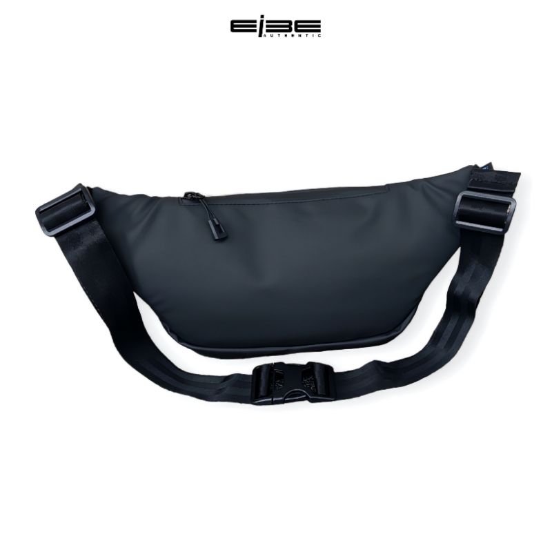 waist bag waterproof tas selempang pria tas pinggang anti air kompek tas premium eibe [ BLACK ZENYX ]