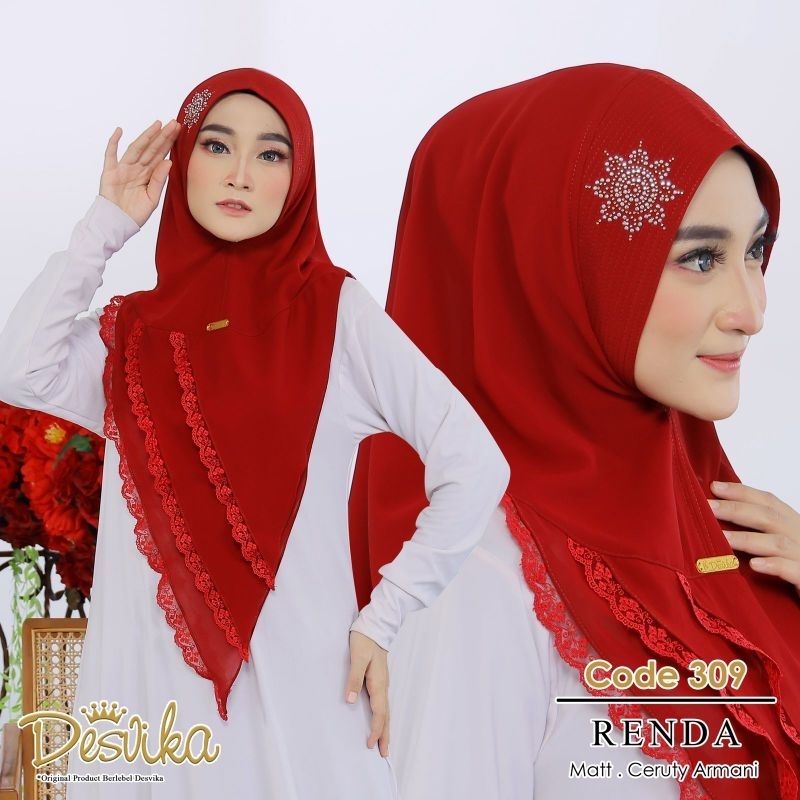 DC 309 Ori Desvika. Khimar. Khimar Premium. Terbaru. Terlaris. Hijab Instan.