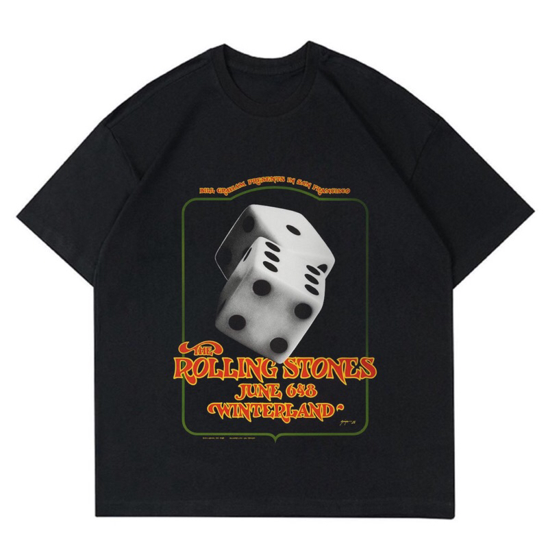 BAJU KAOS BAND LEGEND THE ROLLING STONES “WINTERLAND” |T-SHIRT BAND ROLLING STONES| BAJU KAOS OVERSI
