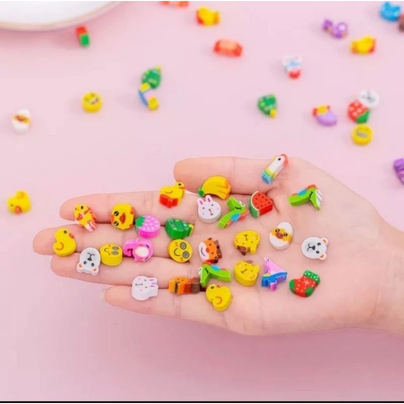 

Penghapus mini motif - penghapus imut dan lucu - eraser - per 12pcs