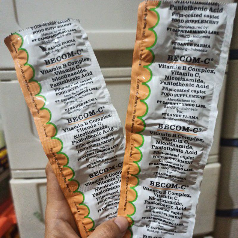 Becom C Becom-C vitamin B complex dan C strip 10