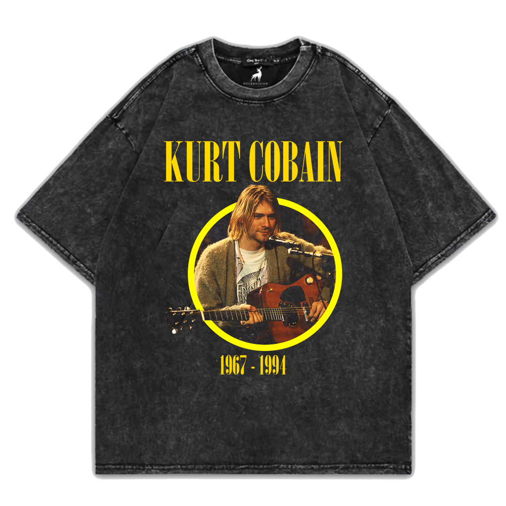 T-Shirt Washing Oversize Kurt Cobain Musik Distro Cotton 24s