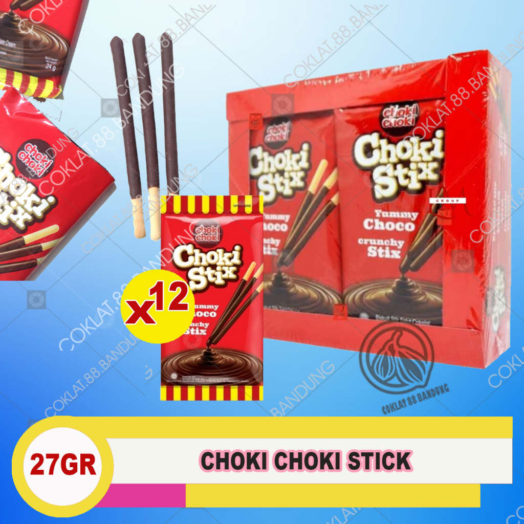 

Choki Choki Stix 1 Box 12 Pcs 27gr, Choki Choki Stik Stick 1 Dus 12 X 27 gram, Choki Choki 1 Dus