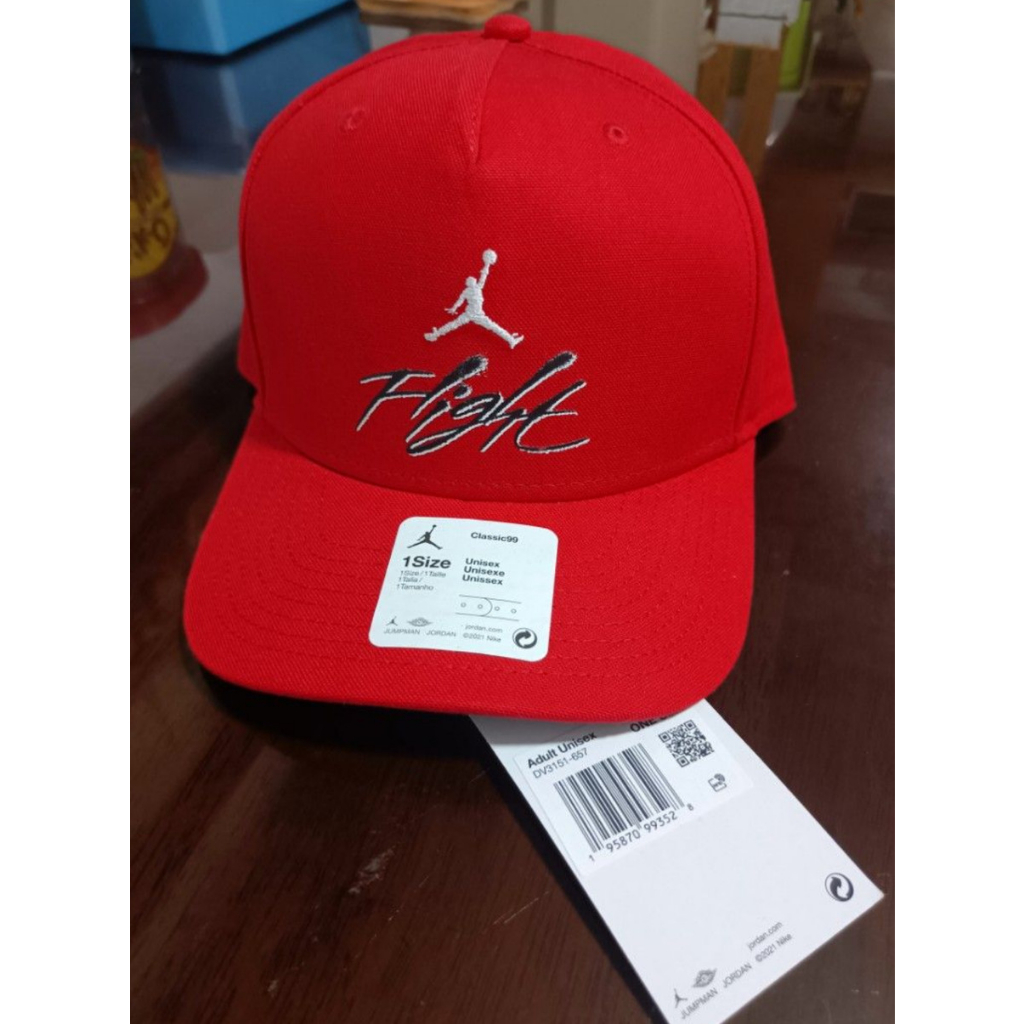 Jordan Classic99 Flight Cap Red DV3151-657 Topi Original 100%