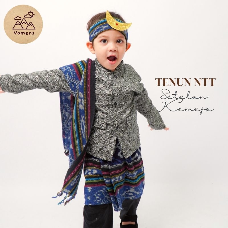 BAJU ADAT NTT ANAK LAKI LAKI TENUN PAKAIAN ADAT