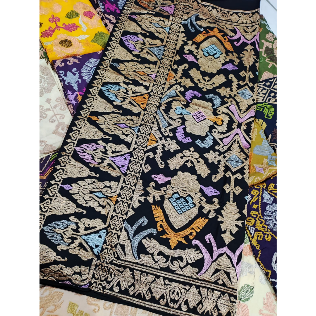 kamen endek katun bordir lembaran