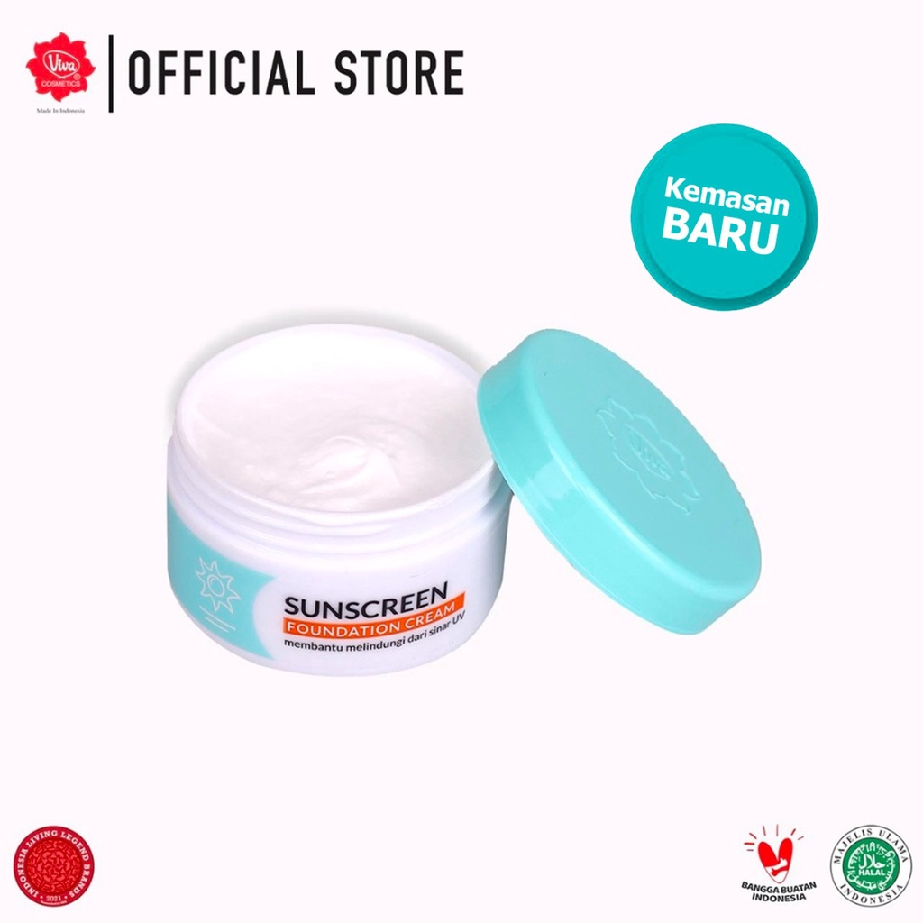 Ready Stock | Viva Sunscreen Foundation - UV FILTER | 22 gr